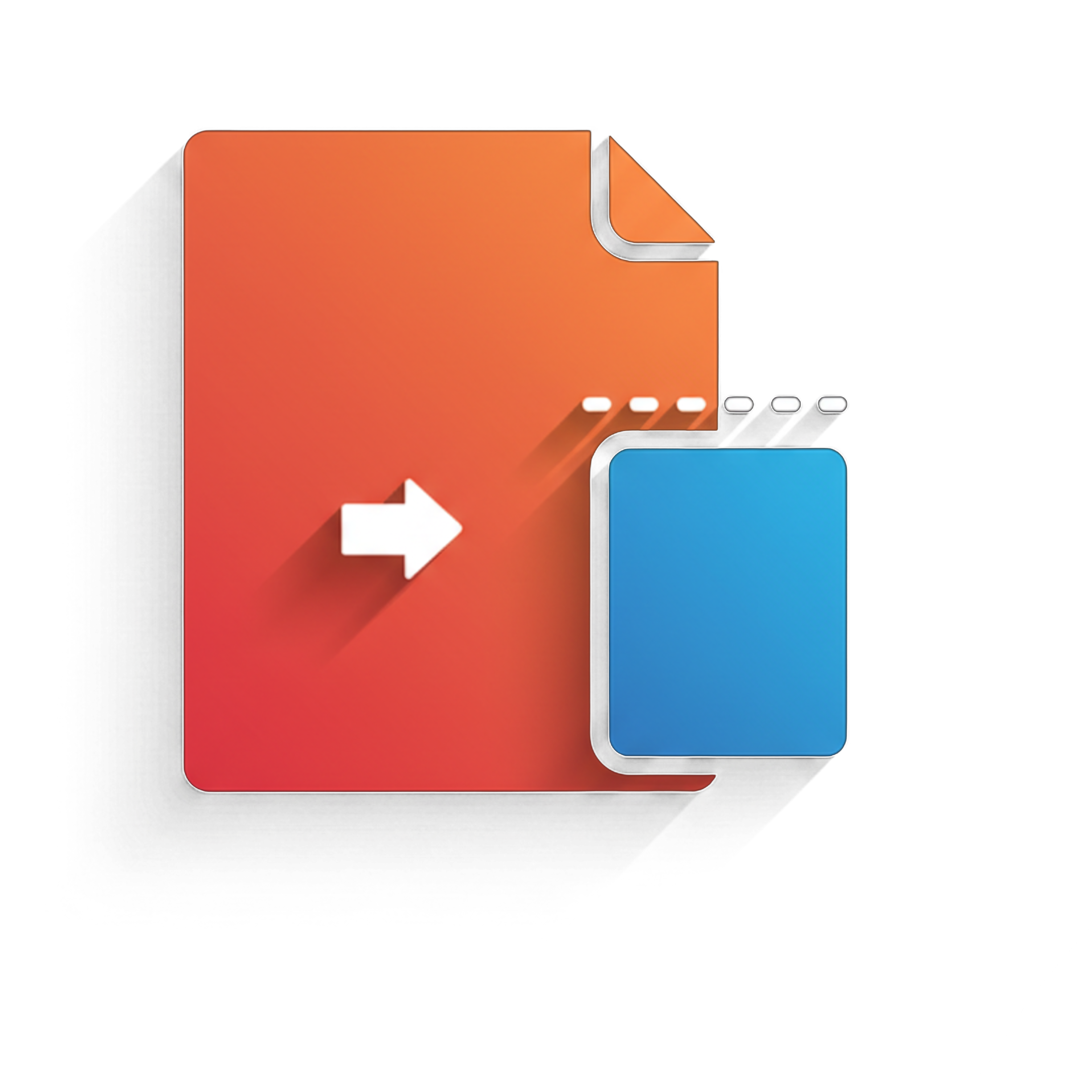 Visual guide showing how to extract pages from a PDF document.
